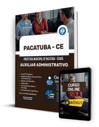 Capa Apostila Prefeitura de Pacatuba - CE  - Auxiliar Administrativo