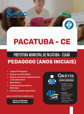 Apostila Prefeitura de Pacatuba - CE  - Pedagogo (Anos Iniciais) - Imagem 3