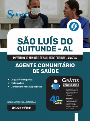 Apostila Prefeitura de São Luís do Quitunde - AL  - Agente Comunitário de Saúde - Imagem 3