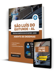 Capa Apostila Prefeitura de São Luís do Quitunde - AL  - Agente de Endemias