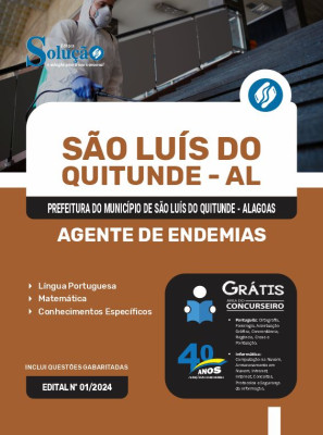 Apostila Prefeitura de São Luís do Quitunde - AL  - Agente de Endemias - Imagem 3