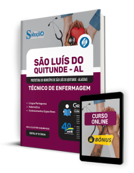 Capa Apostila Prefeitura de São Luís do Quitunde - AL  - Técnico de Enfermagem