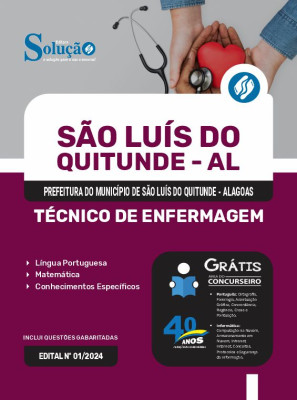 Apostila Prefeitura de São Luís do Quitunde - AL  - Técnico de Enfermagem - Imagem 3