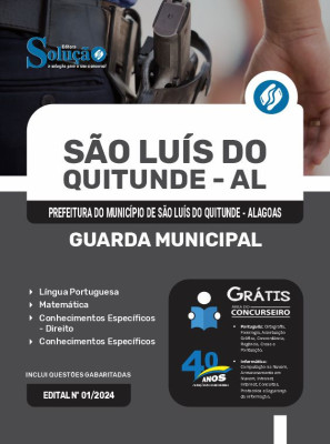 Apostila Prefeitura de São Luís do Quitunde - AL em PDF  - Guarda Municipal - Imagem 1