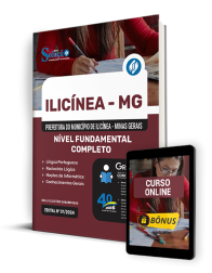 Capa Apostila Prefeitura de Ilicínea - MG  - Nível Fundamental Completo