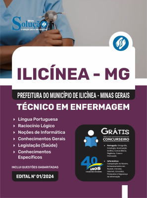 Apostila Prefeitura de Ilicínea - MG em PDF  - Técnico em Enfermagem - Imagem 1