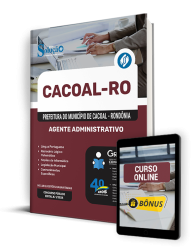 Capa Apostila Prefeitura de Cacoal - RO  - Agente Administrativo