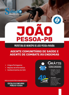 Apostila Prefeitura de João Pessoa - PB em PDF  - Agente Comunitário de Saúde e Agente de Combate às Endemias - Imagem 1