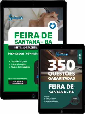Combo Prefeitura de Feira de Santana - BA - Professor - Conhecimentos Gerais - Imagem 1