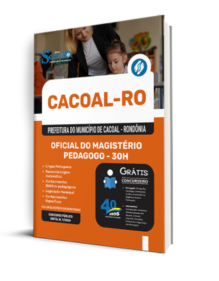 Apostila Prefeitura de Cacoal - RO  - Oficial do Magistério - Pedagogo - 30h - Imagem 2