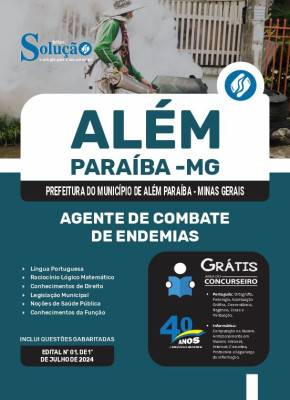 Apostila Prefeitura de Além Paraíba - MG em PDF  - Agente de Combate de Endemias - Imagem 1