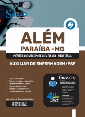 Apostila Prefeitura de Além Paraíba - MG em PDF  - Auxiliar de Enfermagem/PSF - Imagem 1