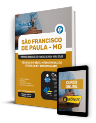 Capa Apostila Prefeitura de São Francisco de Paula - MG  - Técnico de Nível Médio em Saúde (Técnico em Enfermagem)