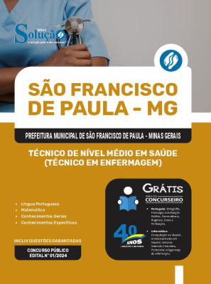 Apostila Prefeitura de São Francisco de Paula - MG  - Técnico de Nível Médio em Saúde (Técnico em Enfermagem) - Imagem 3