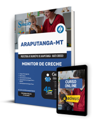 Capa Apostila Prefeitura de Araputanga - MT  - Monitor de Creche