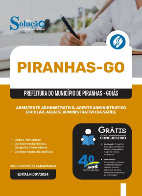 Apostila Prefeitura de Piranhas - GO  - Assistente Administrativo, Agente Administrativo Escolar e Agente Administrativo da Saúde - Imagem 3