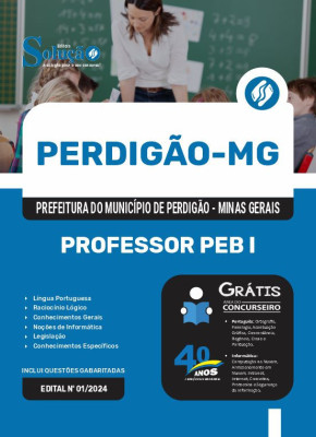 Apostila Prefeitura de Perdigão - MG em PDF  - Professor PEB I - Imagem 1