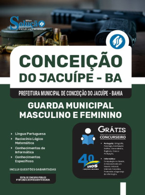 Apostila Prefeitura de Conceição do Jacuípe - BA em PDF  - Guarda Municipal - Masculino e Feminino - Imagem 1