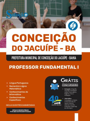 Apostila Prefeitura de Conceição do Jacuípe - BA em PDF  - Professor Fundamental I - Imagem 1