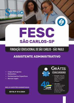 Apostila FESC-SP em PDF  - Assistente Administrativo - Imagem 1