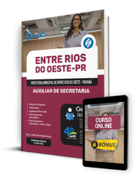 Capa Apostila Prefeitura de Entre Rios do Oeste - PR  - Auxiliar de Secretaria