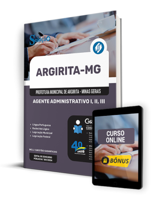 Apostila Prefeitura de Argirita - MG  - Agente Administrativo I, II, III - Imagem 1