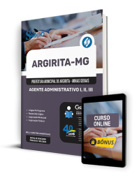Capa Apostila Prefeitura de Argirita - MG  - Agente Administrativo I, II, III