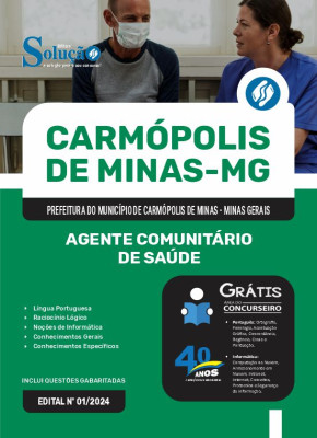 Apostila Prefeitura de Carmópolis de Minas - MG  - Agente Comunitário de Saúde - Imagem 3