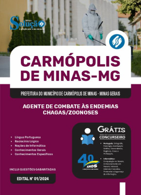 Apostila Prefeitura de Carmópolis de Minas - MG  - Agente de Combate às Endemias/Chagas/Zoonoses - Imagem 3