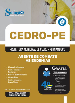 Apostila Prefeitura de Cedro - PE  - Agente de Combate as Endemias - Imagem 3