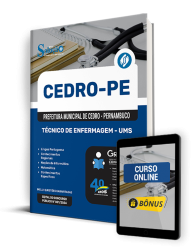 Capa Apostila Prefeitura de Cedro - PE  - Técnico de Enfermagem - UMS