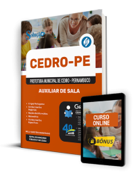 Capa Apostila Prefeitura de Cedro - PE  - Auxiliar de Sala