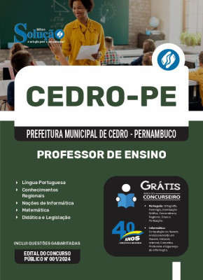 Apostila Prefeitura de Cedro - PE  - Professor de Ensino - Comum a Todas as Especialidades - Imagem 3
