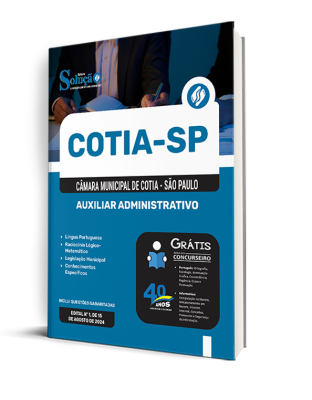 Apostila Câmara de Cotia - SP  - Auxiliar Administrativo - Imagem 2