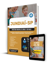 Capa Apostila Prefeitura de Jundiaí - SP  - Professor I (Educação de Jovens e Adultos, Educação Infantil e Ensino Fundamental - Anos Iniciais)