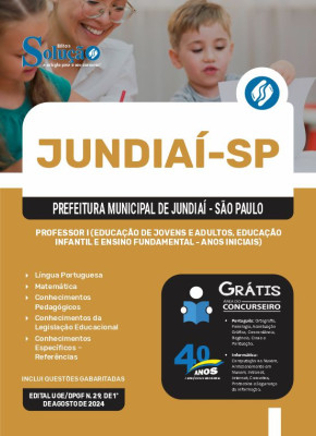 Apostila Prefeitura de Jundiaí - SP  - Professor I (Educação de Jovens e Adultos, Educação Infantil e Ensino Fundamental - Anos Iniciais) - Imagem 2