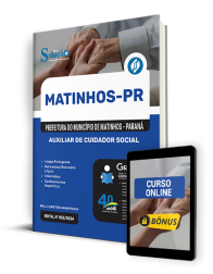 Capa Apostila Prefeitura de Matinhos - PR  - Auxiliar de Cuidador Social
