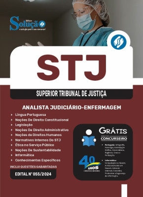 Apostila STJ  - Analista Judiciário - Área: Apoio Especializado - Especialidade: Enfermagem (Cargo 8) - Imagem 3