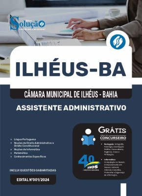 Apostila Câmara de Ilhéus - BA  - Assistente Administrativo - Imagem 3