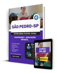 Capa Apostila Prefeitura de São Pedro - SP  - Professor I - Educação Infantil