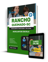 Capa Apostila Prefeitura de Rancho Queimado - SC  - Auxiliar de Escola