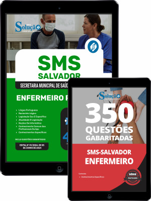 Esse combo contempla:
Apostila SMS Salvador 2024 - Enfermeiro PSF (SMS);
Cader... Combo SMS Salvador Enfermeiro PSF (SMS)