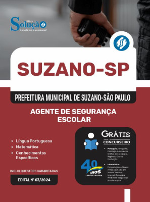 Apostila Prefeitura de Suzano - SP  - Agente de Segurança Escolar - Imagem 3