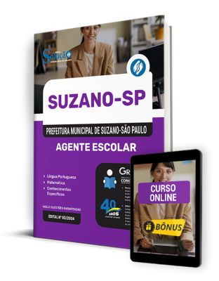 Apostila Prefeitura de Suzano - SP  - Agente Escolar - Imagem 1