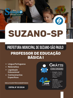 Apostila Prefeitura de Suzano - SP  - Professor de Educação Básica I - Imagem 3