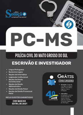 Apostila PC-MS 2025 - Escrivão e Investigador - Imagem 3
