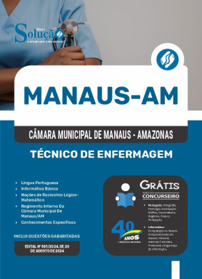 Apostila Câmara de Manaus - AM em PDF  - Técnico de Enfermagem - Imagem 1