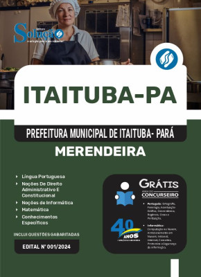 Apostila Prefeitura de Itaituba - PA em PDF  - Merendeira - Imagem 1