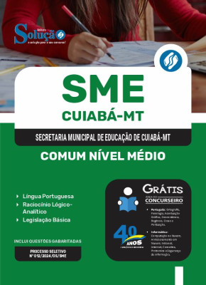 Apostila SME Cuiabá - MT  - Comum Nível Médio - Merendeira, Auxiliar de Serviços Gerais e Motorista CNH “D”  - Imagem 3