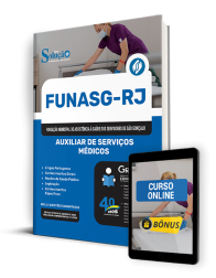 Capa Apostila FUNASG-RJ  - Auxiliar de Serviços Médicos